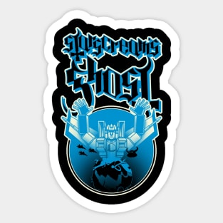 Robot Ghost Sticker